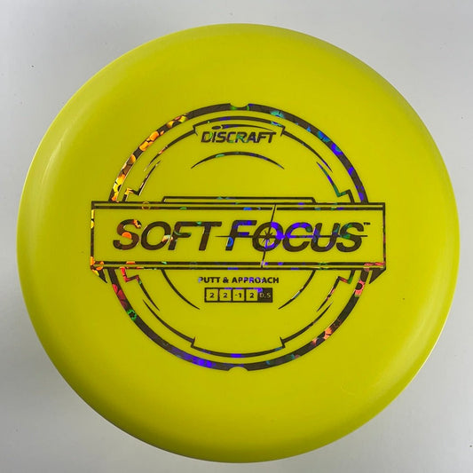 Discraft Focus | Putter Line Soft | Yellow/Holo 172g Disc Golf