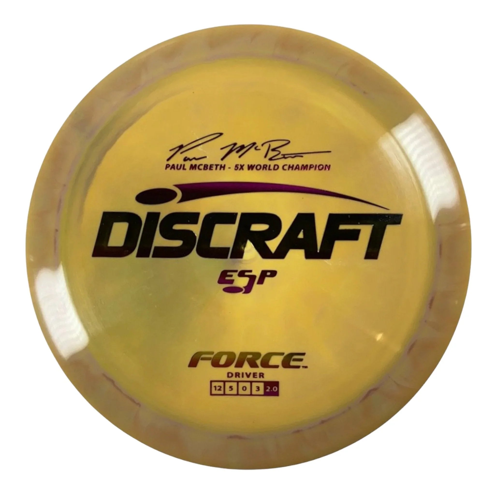 Discraft Force | ESP | Yellow/Multi 173g (Paul McBeth) Disc Golf