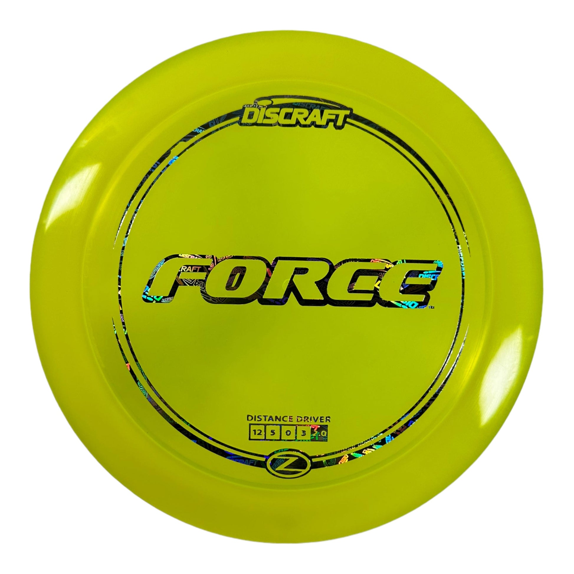 Discraft Force | Z Line | Yellow/Holo 174g Disc Golf