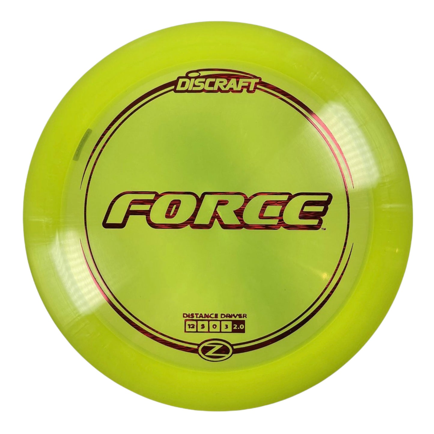 Discraft Force | Z Line | Yellow/Red 173g Disc Golf