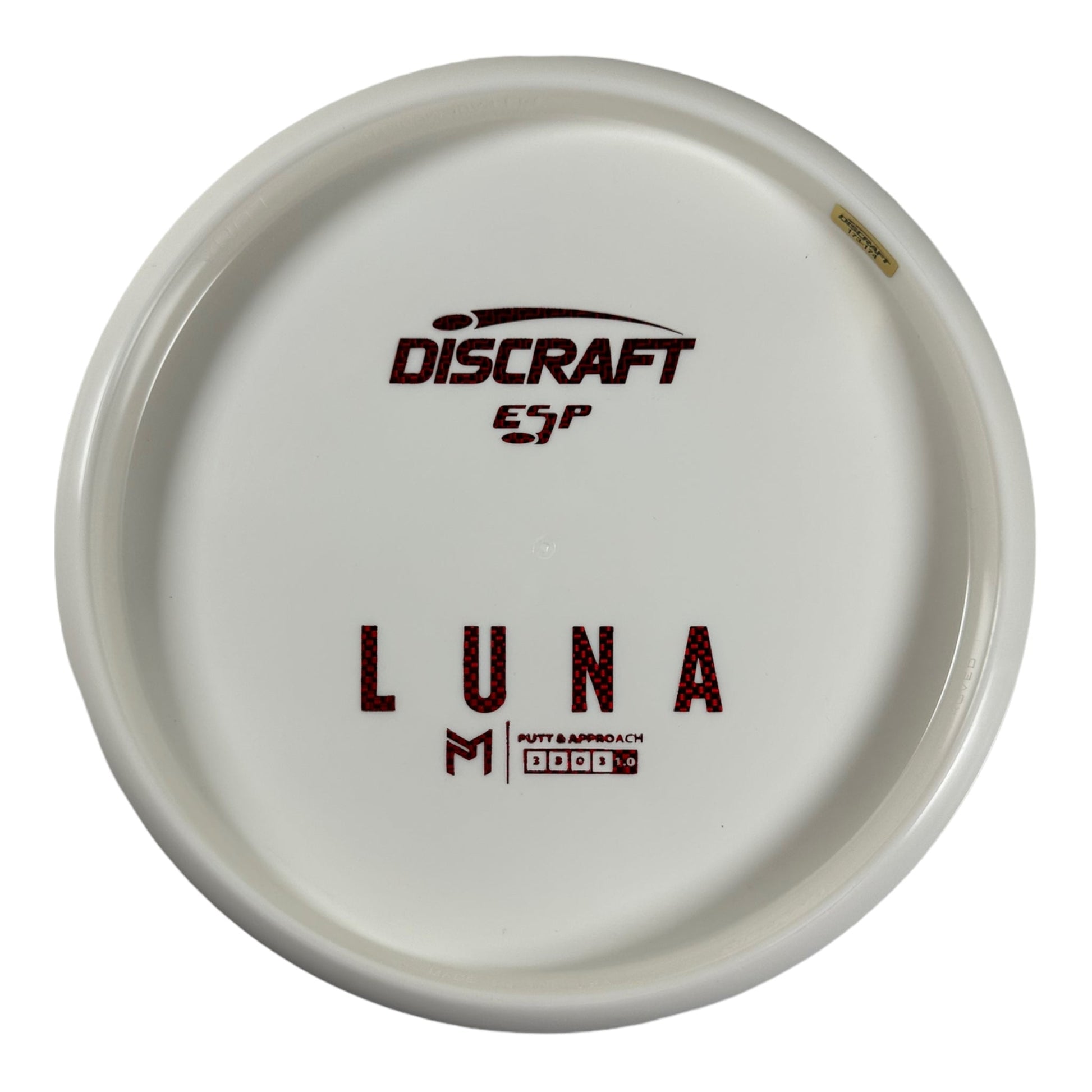 Discraft Luna | ESP | White/Red 173g (Paul McBeth Bottom Stamp) Disc Golf