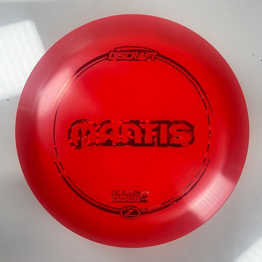 Discraft Mantis | Z Line | Red/Red 170g Disc Golf