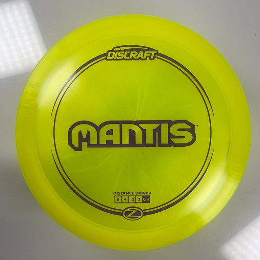 Discraft Mantis | Z Line | Yellow/Purple 170g Disc Golf