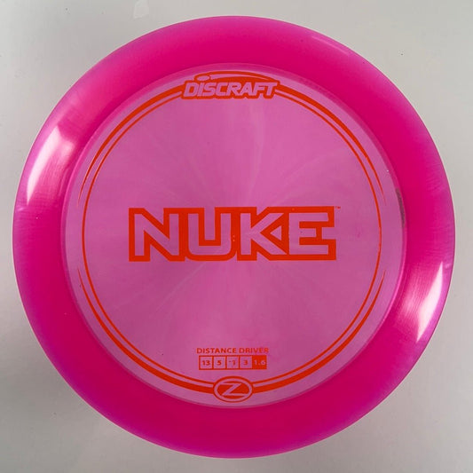 Discraft Nuke | Z Line | Pink/Red 174g Disc Golf