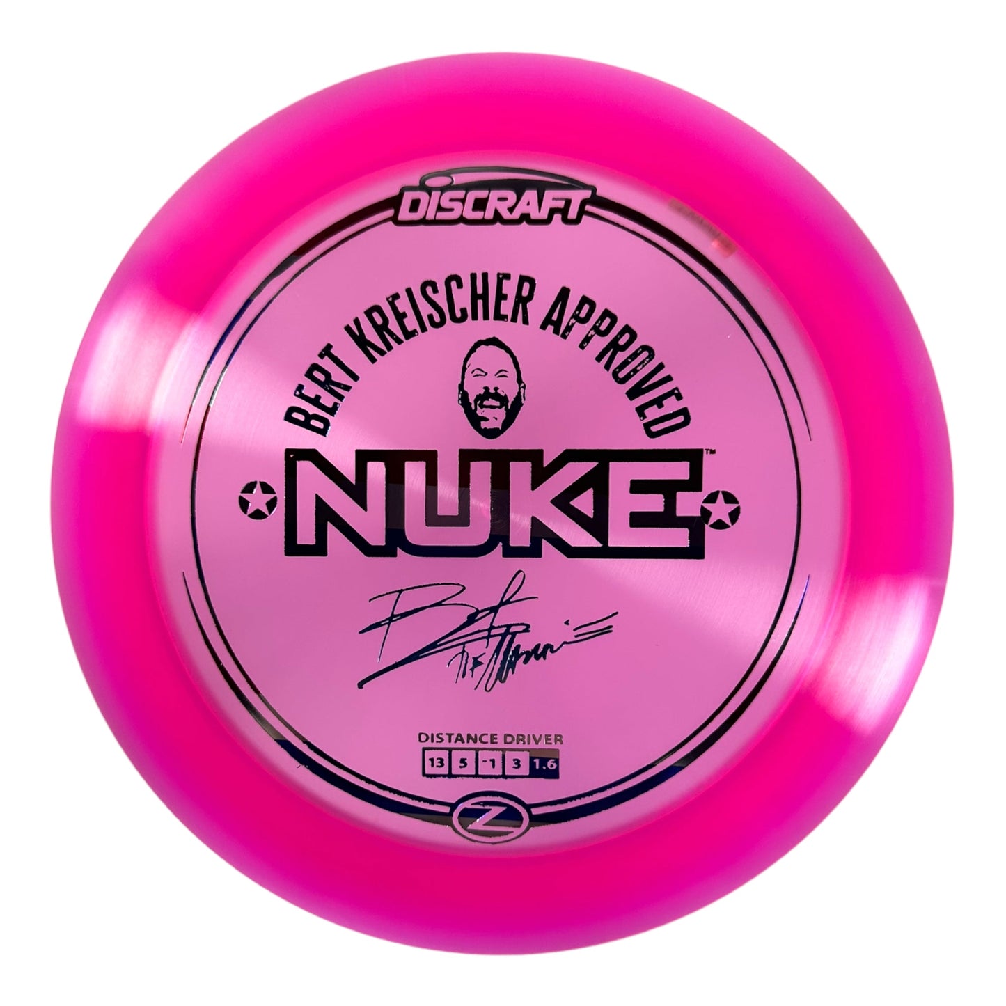Discraft Nuke | Z Line | Pink/USA 172g (Bert Kreischer) Disc Golf