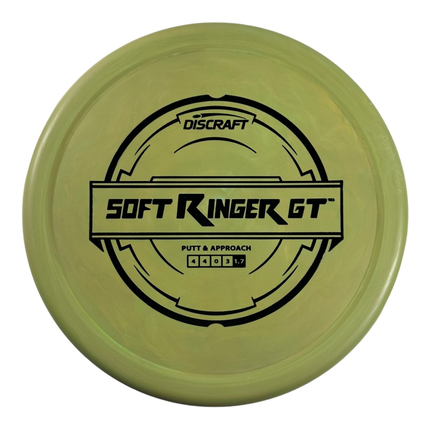 Discraft Ringer-GT | Putter Line Soft | Green/Black 170g Disc Golf