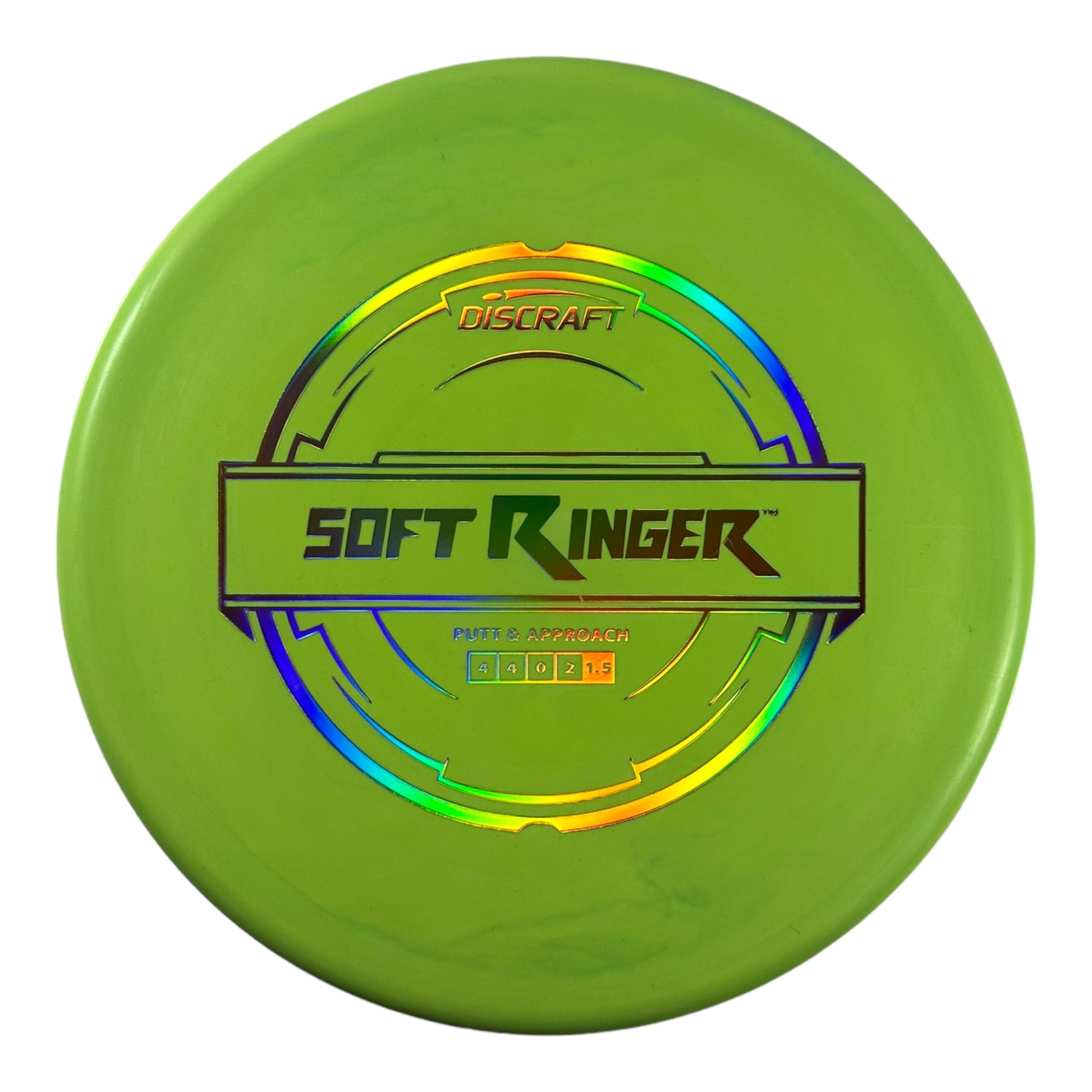 Discraft Ringer | Putter Line Soft | Green/Holo 170-173g Disc Golf