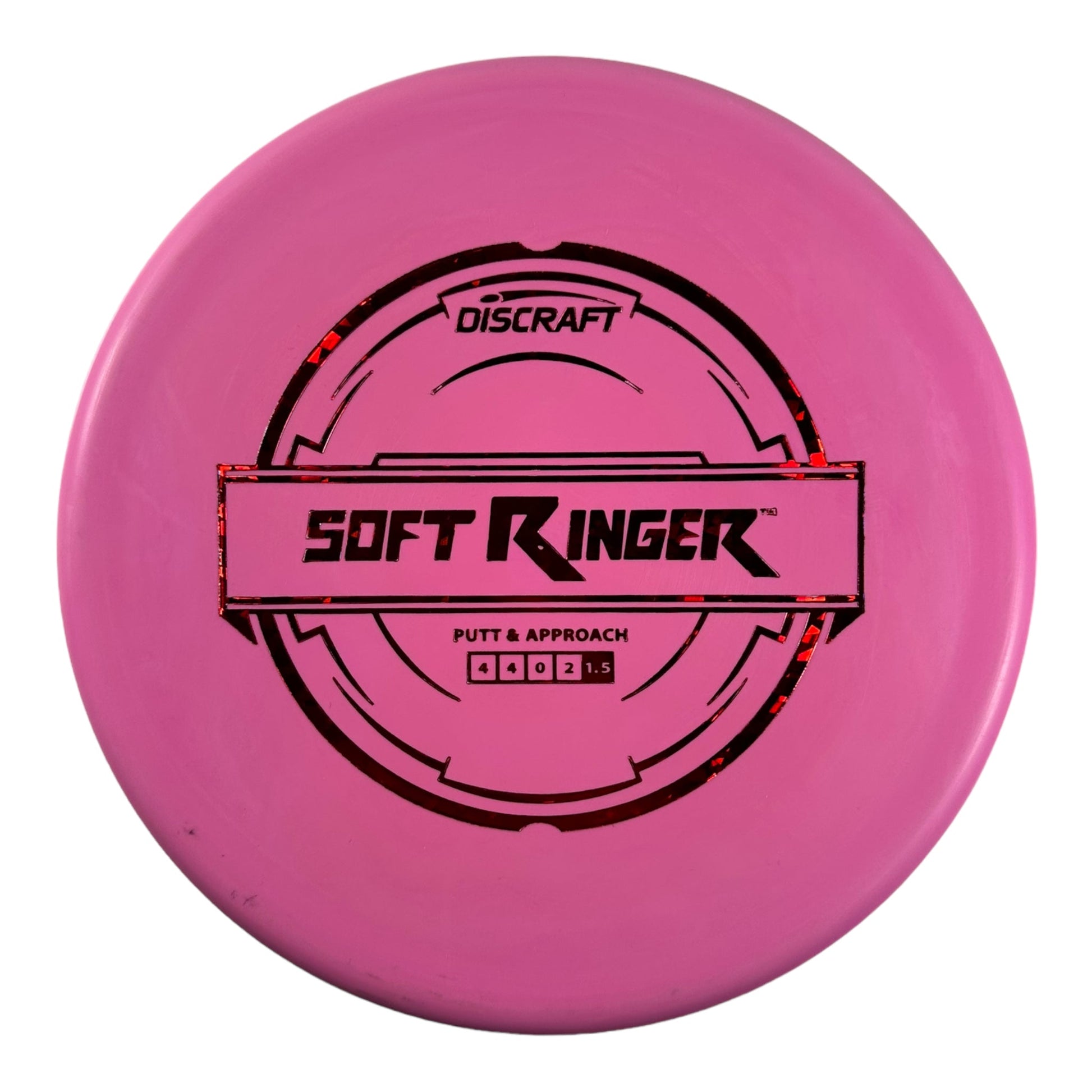 Discraft Ringer | Putter Line Soft | Pink/Red 170g Disc Golf