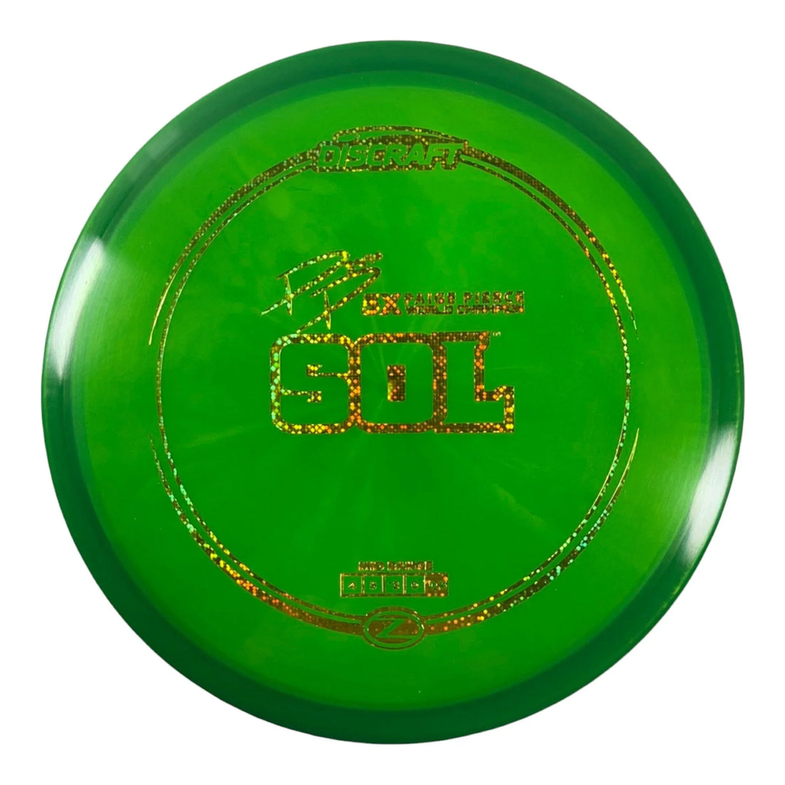 Discraft Sol | Z Line | Green/Gold 174g (Paige Pierce) Disc Golf