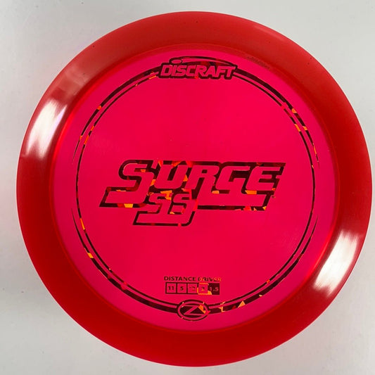 Discraft Surge SS | Z Line | Red/Red 170g Disc Golf