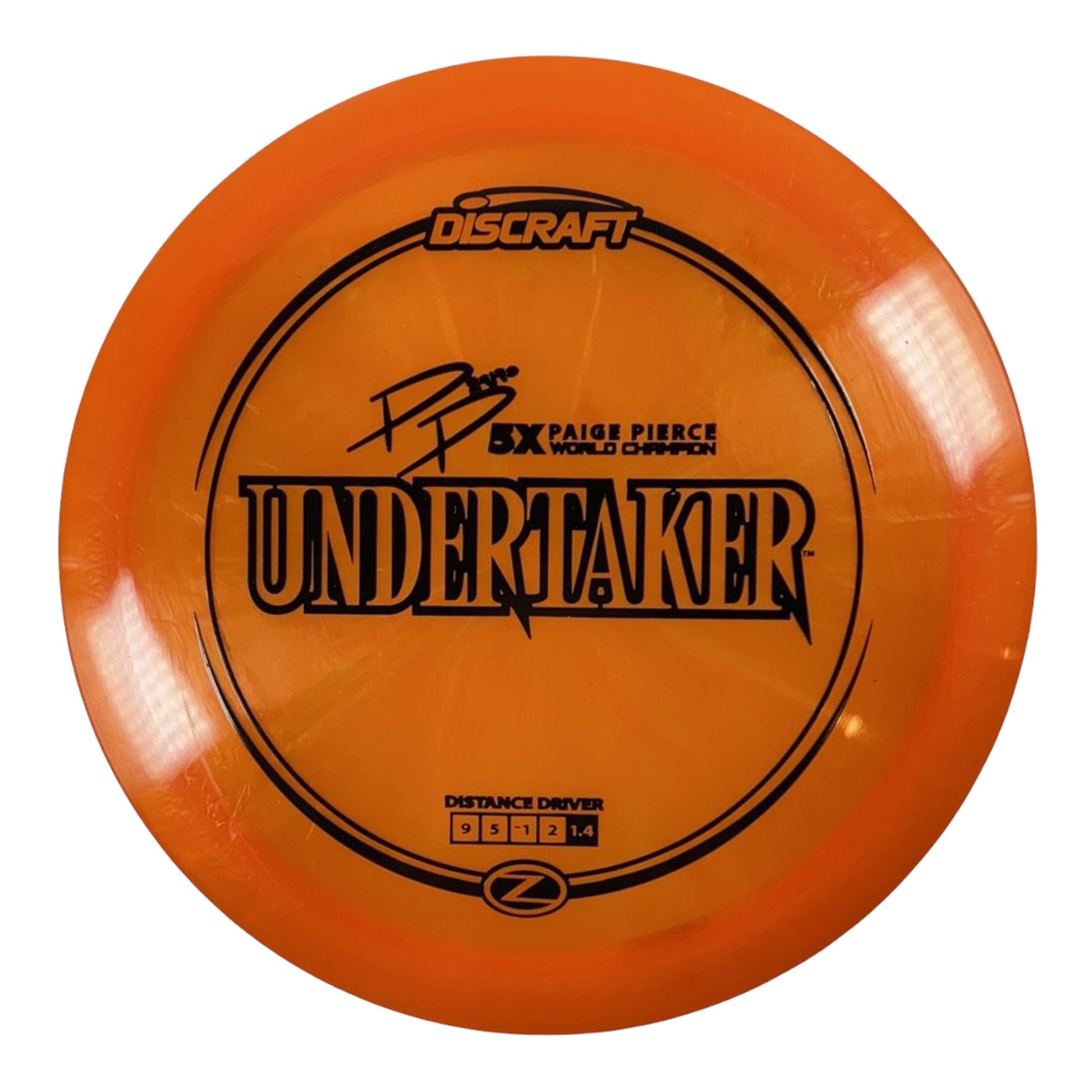 Discraft Undertaker | Z Line | Orange/Black 170g (Paige Pierce) Disc Golf