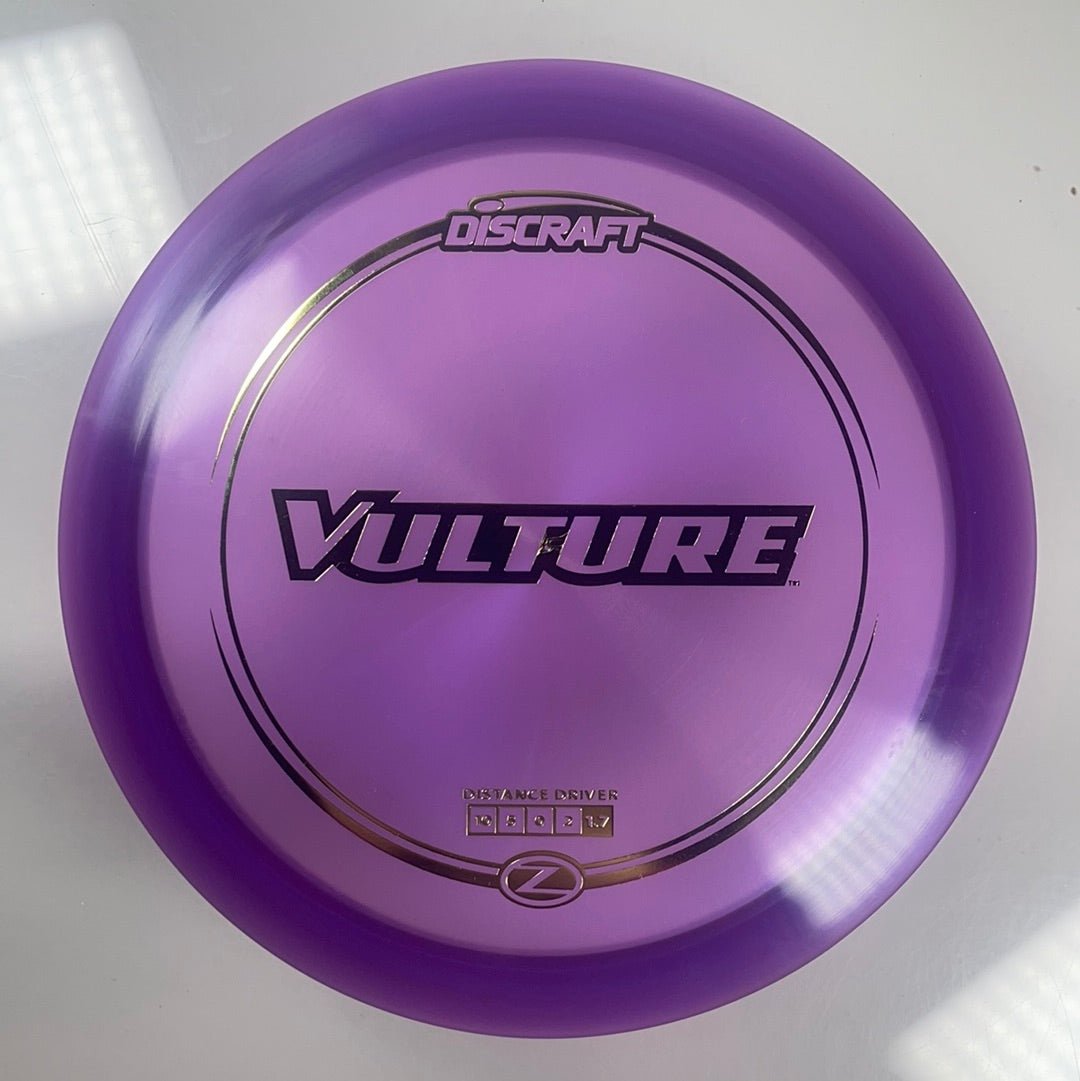 Discraft Vulture | Z Line | Purple/Gold 175g Disc Golf