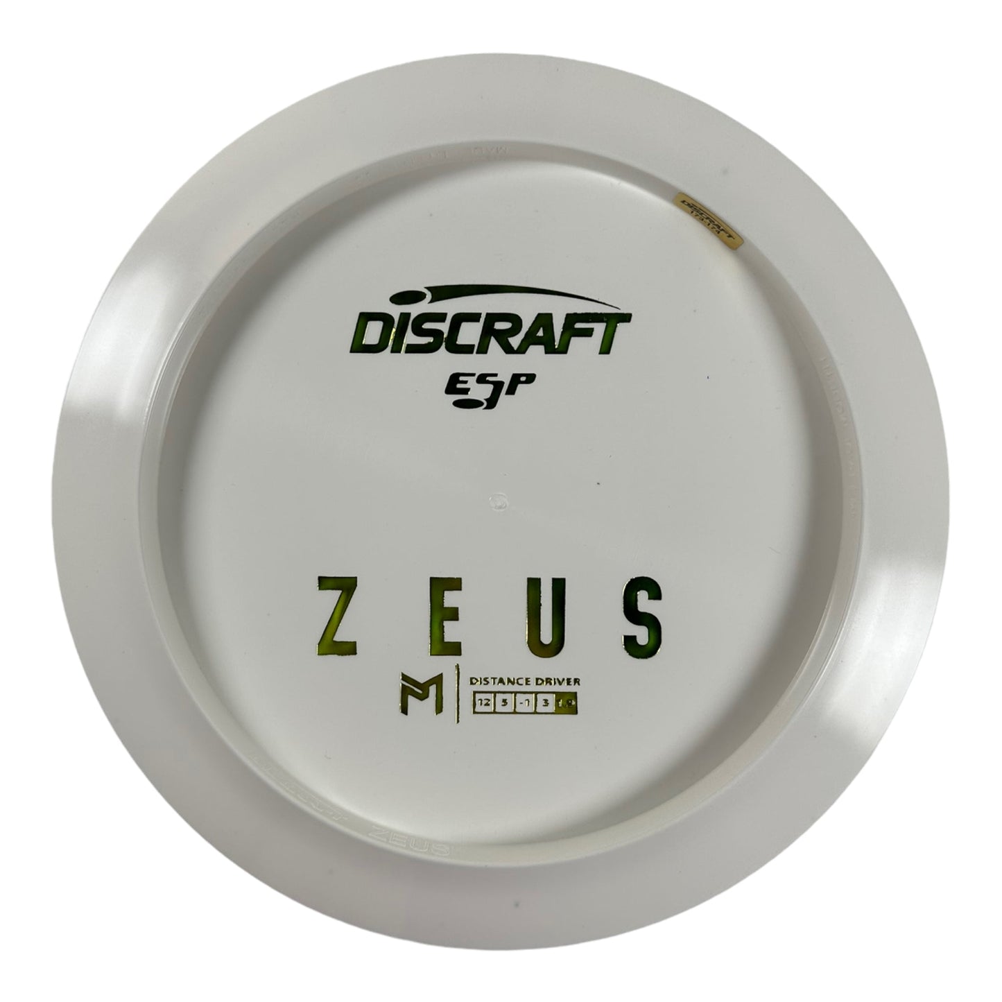 Discraft Zeus | ESP | White/Green 173g (Paul McBeth Bottom Stamp) Disc Golf