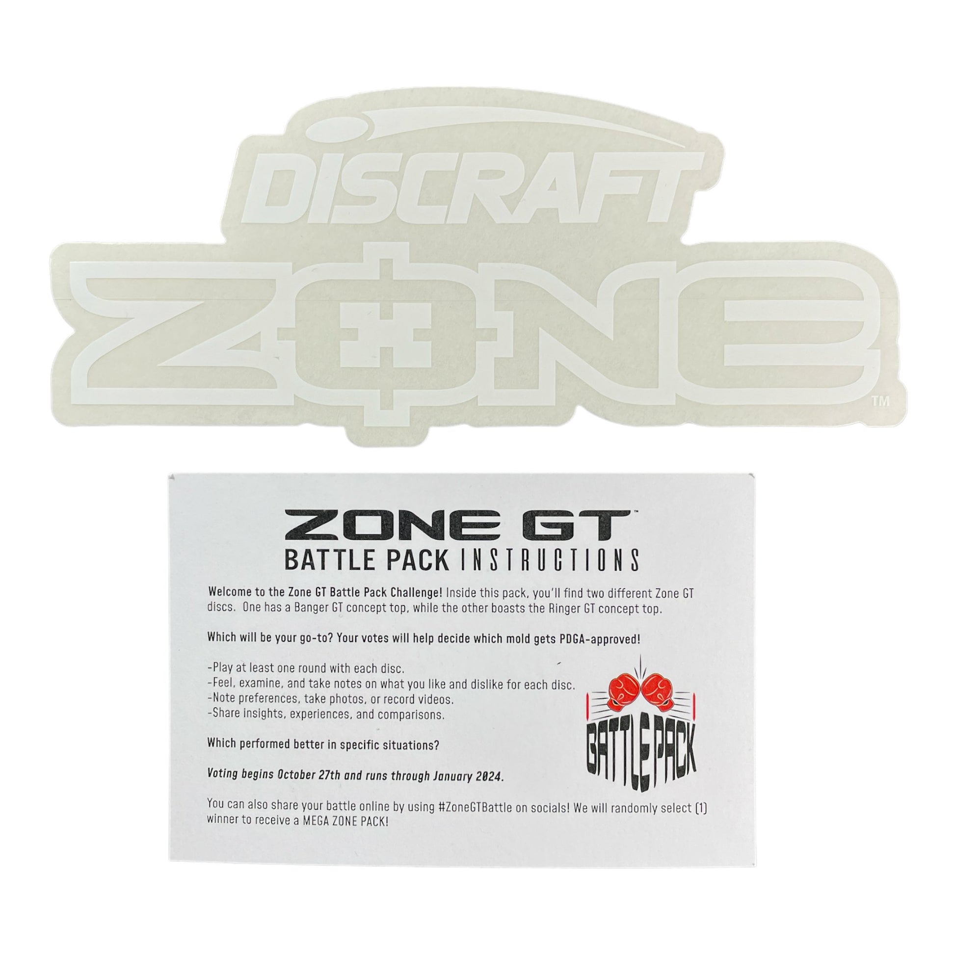 Discraft Zone GT Battle Pack | Blue (Ringer) / Clear (Banger) 170-174g Disc Golf