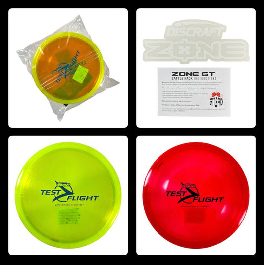 Discraft Zone GT Battle Pack | Yellow (Ringer) / Red (Banger) 170-174g Disc Golf