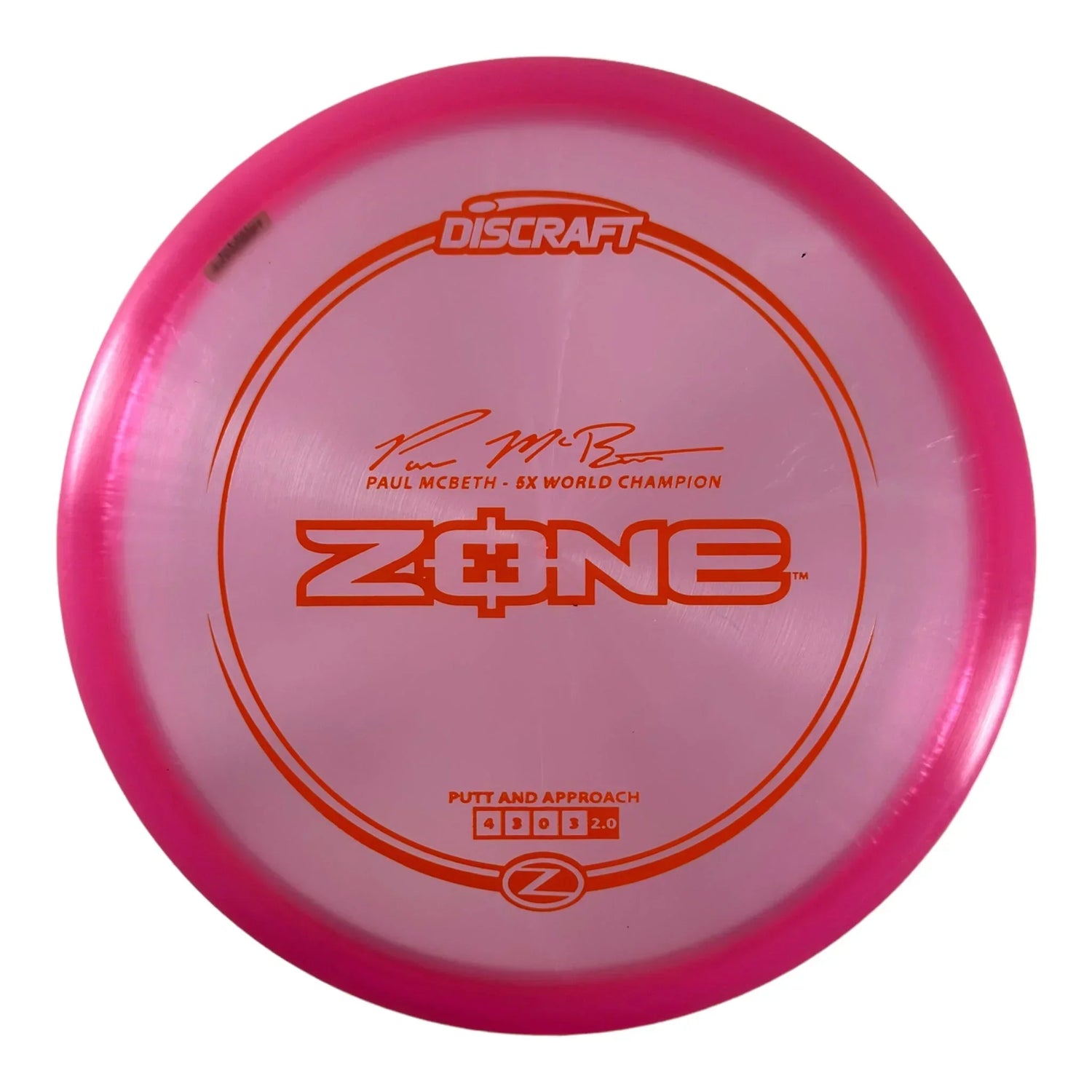 Discraft Zone | Z Line | Pink/Orange 174g (Paul McBeth) Disc Golf