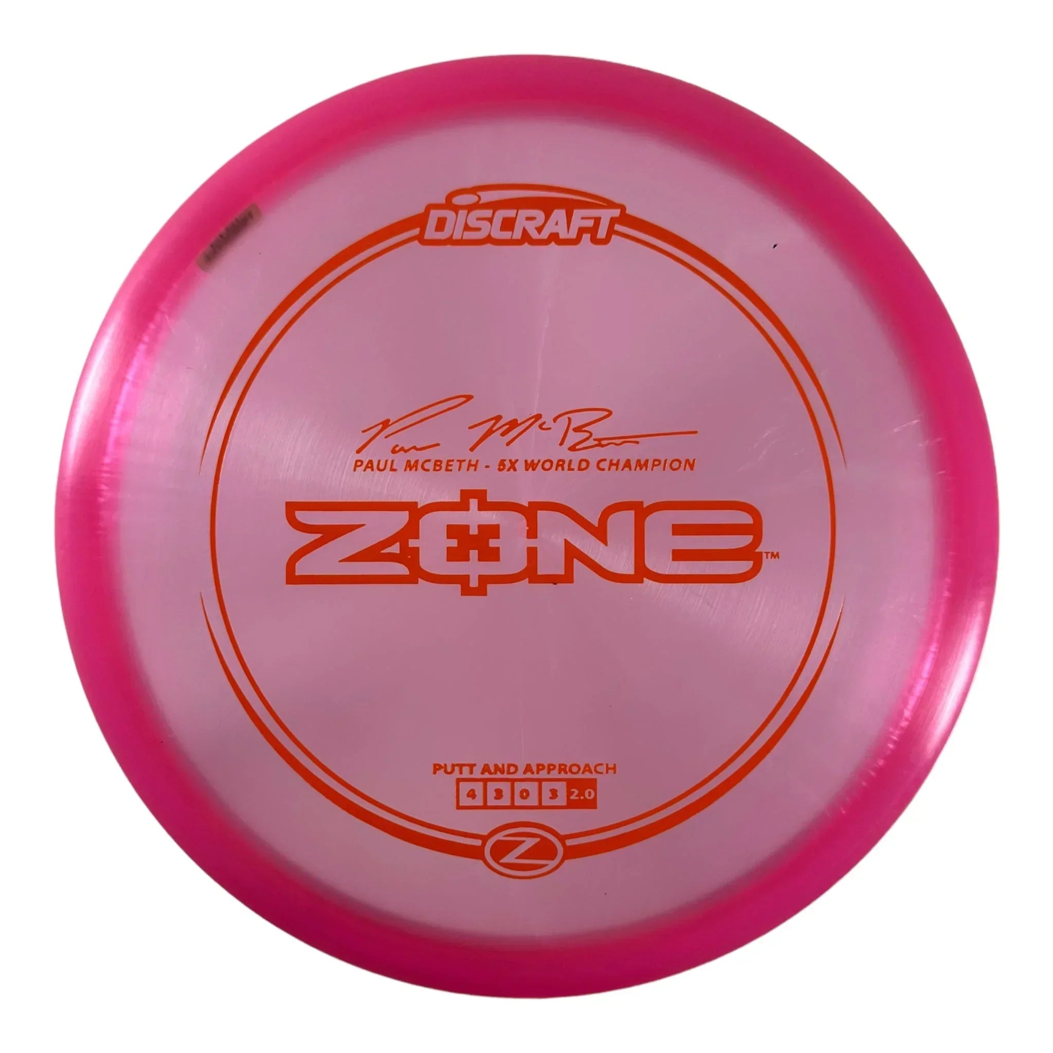 Discraft Zone | Z Line | Pink/Orange 174g (Paul McBeth) Disc Golf