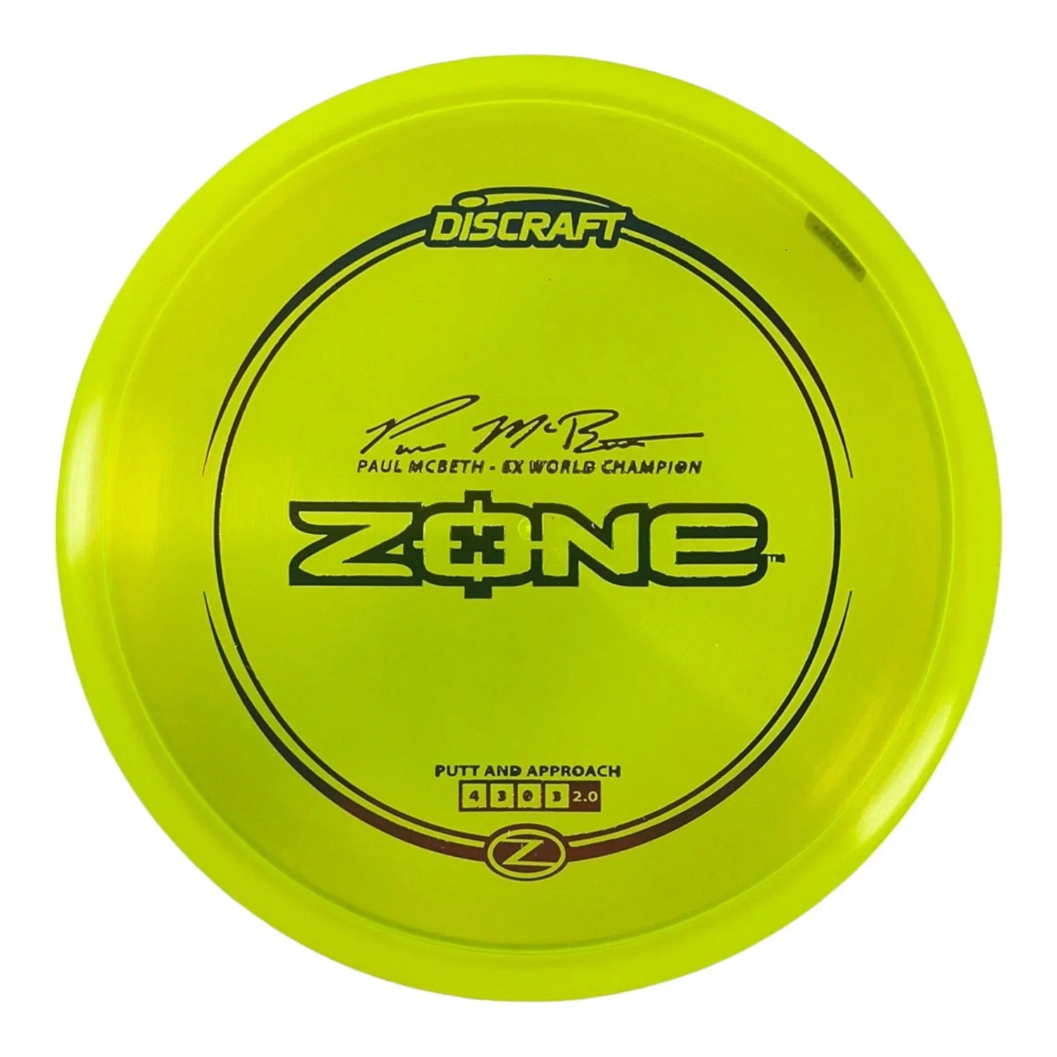 Discraft Zone | Z Line | Yellow/Rainbow 174g (Paul McBeth) Disc Golf