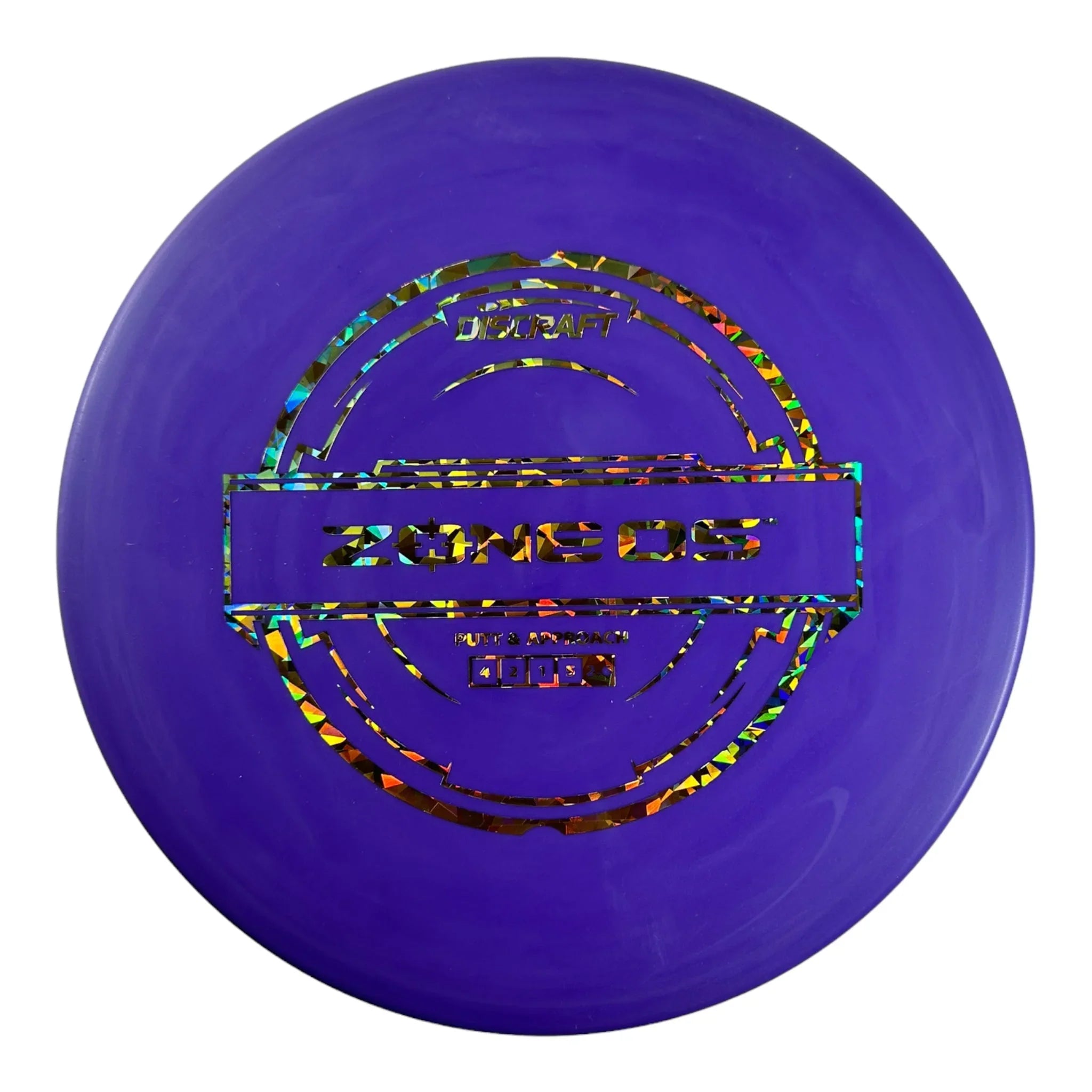 Discraft Zone OS | Putter Line | Purple/Gold 173g Disc Golf