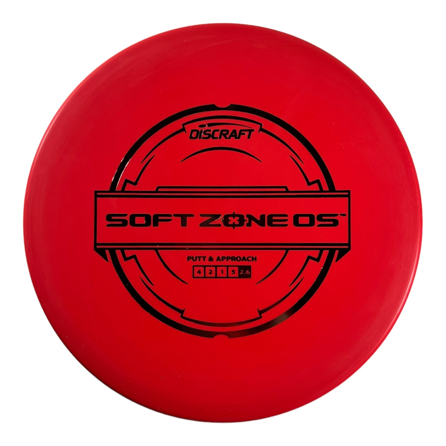 Discraft Zone OS | Putter Line Soft | Red/Pink 173g Disc Golf