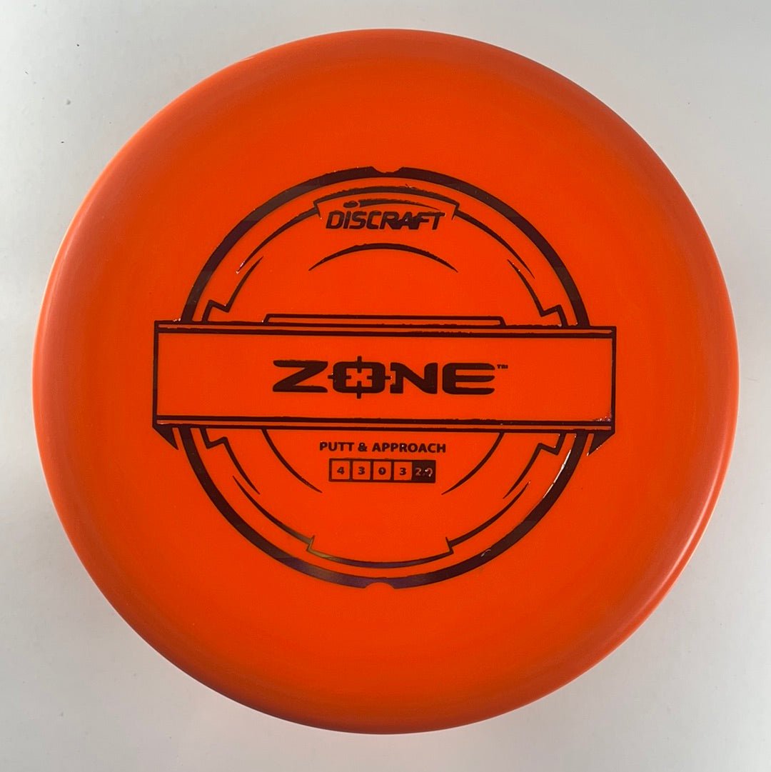 Discraft Zone | Putter Line | Orange/Silver 167g Disc Golf