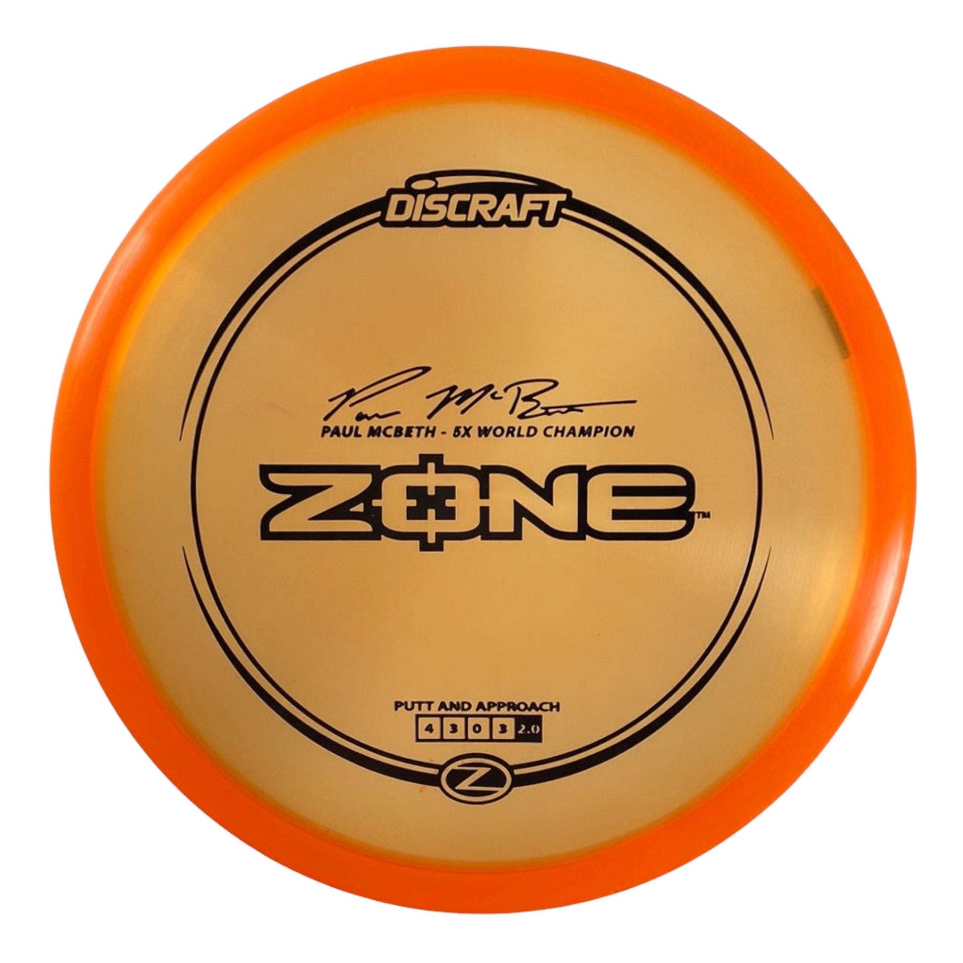 Discraft Zone | Z Line | Orange/Black 173g (Paul McBeth) Disc Golf