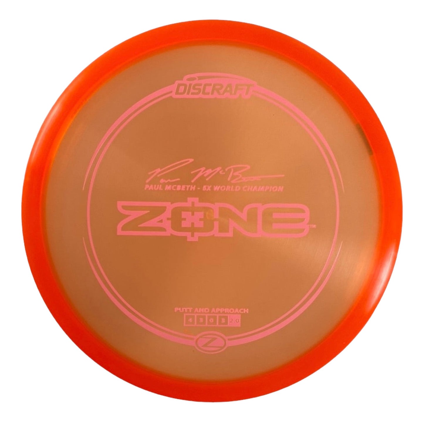 Discraft Zone | Z Line | Orange/Pink 173g (Paul McBeth) Disc Golf