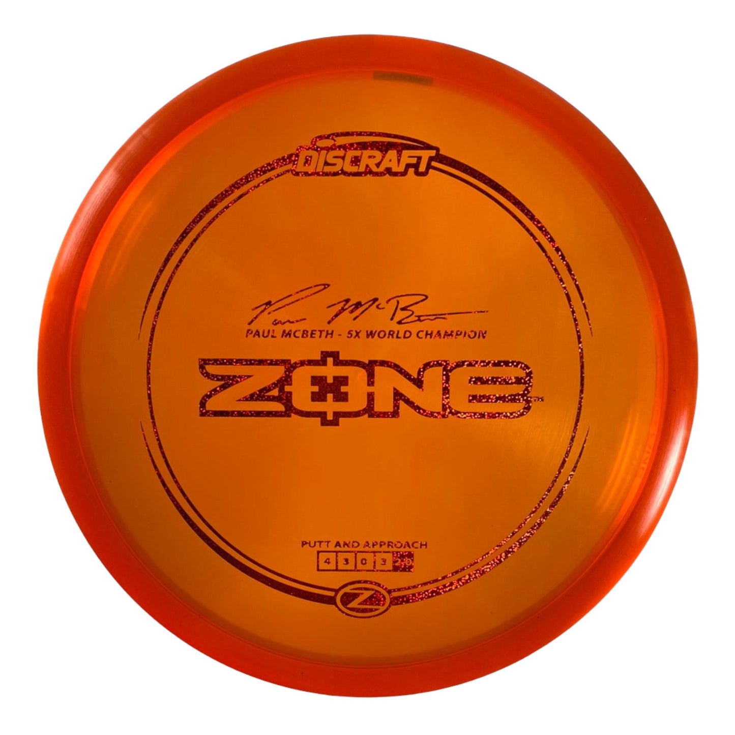 Discraft Zone | Z Line | Orange/Red 170g (Paul McBeth) Disc Golf