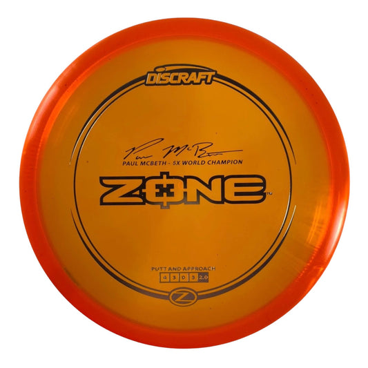 Discraft Zone | Z Line | Orange/Silver 173g (Paul McBeth) Disc Golf