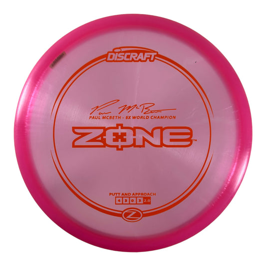 Discraft Zone | Z Line | Pink/Orange 173g (Paul McBeth) Disc Golf
