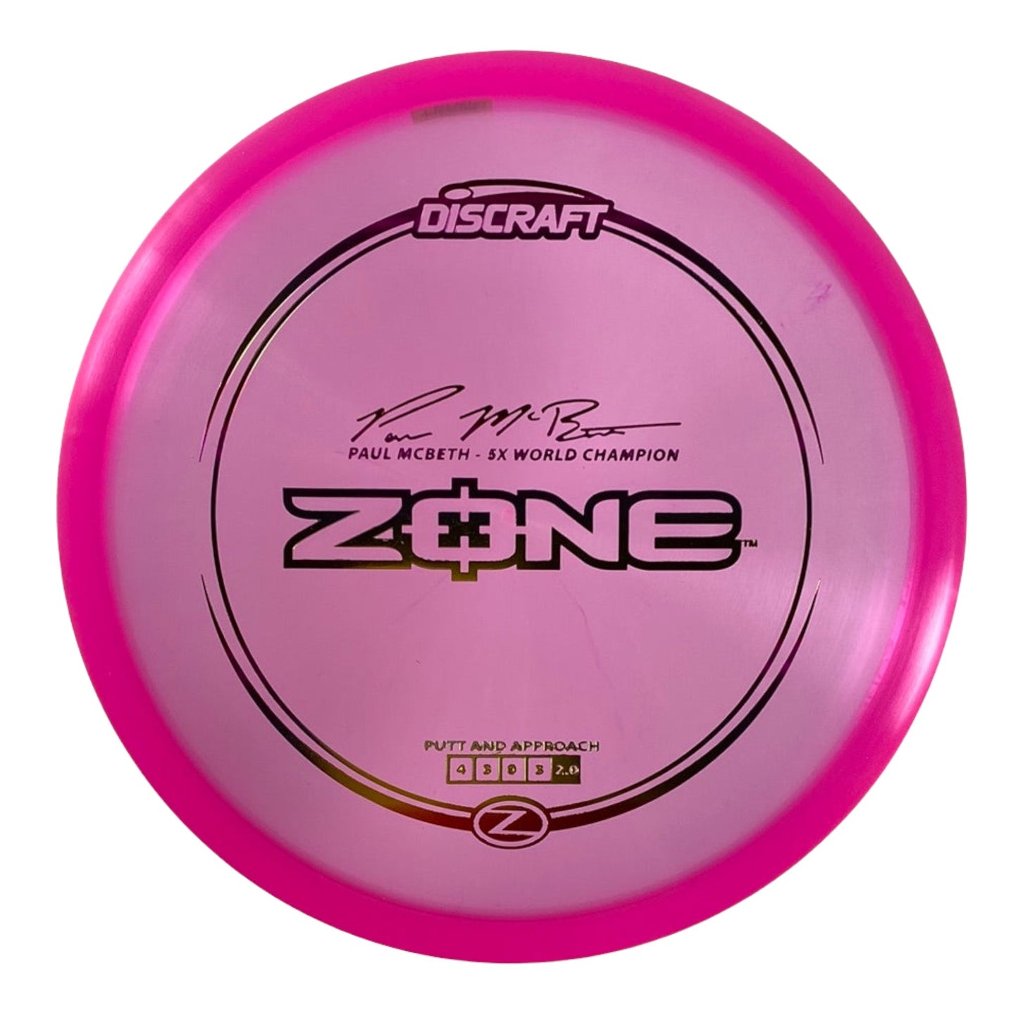 Discraft Zone | Z Line | Pink/Rainbow 173g (Paul McBeth) Disc Golf