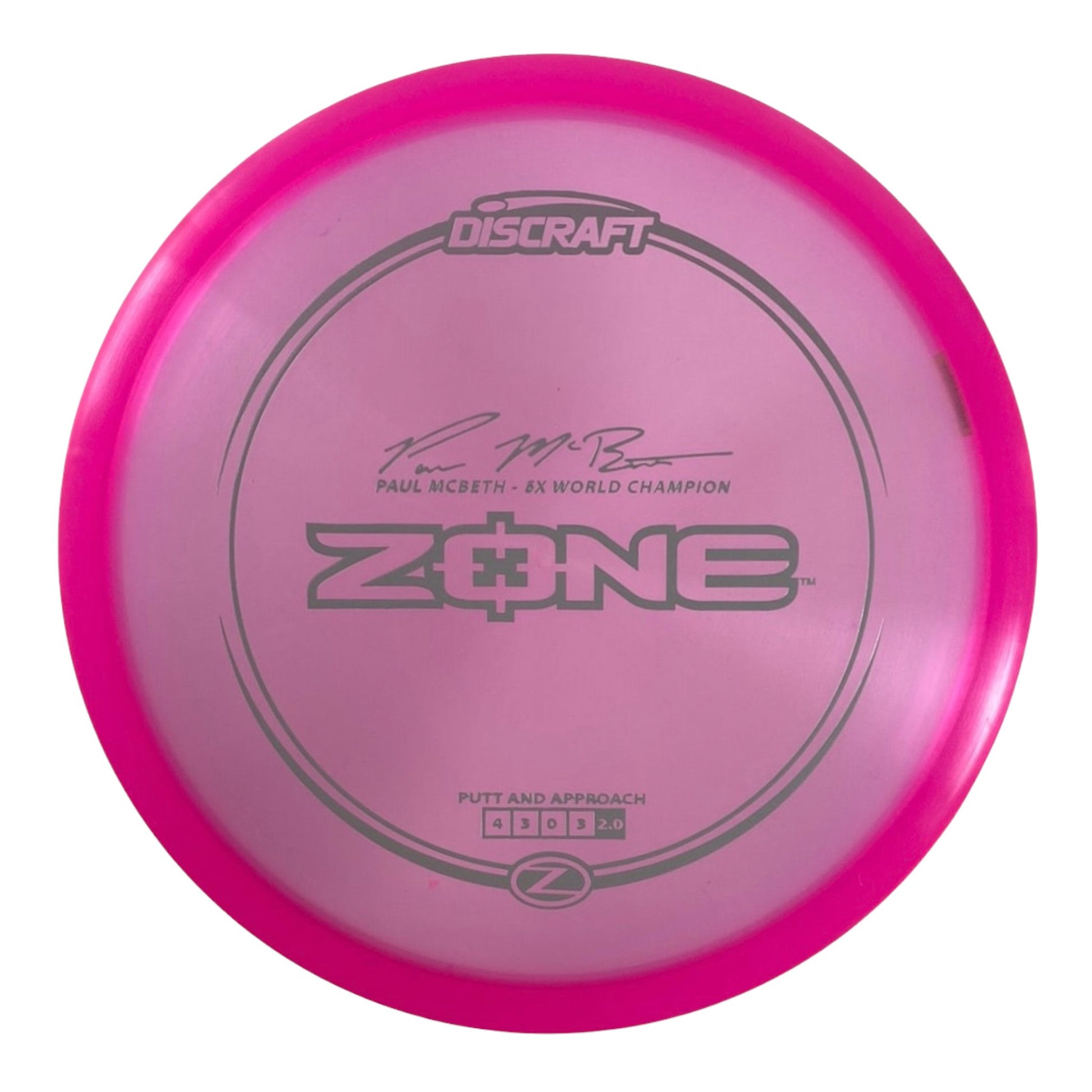 Discraft Zone | Z Line | Pink/White 173g (Paul McBeth) Disc Golf