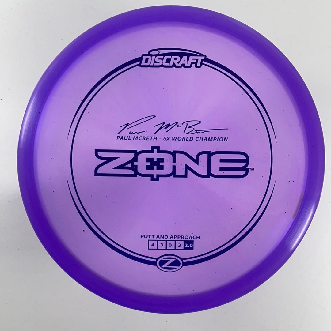 Discraft Zone | Z Line | Purple/Blue 173g (Paul McBeth) Disc Golf