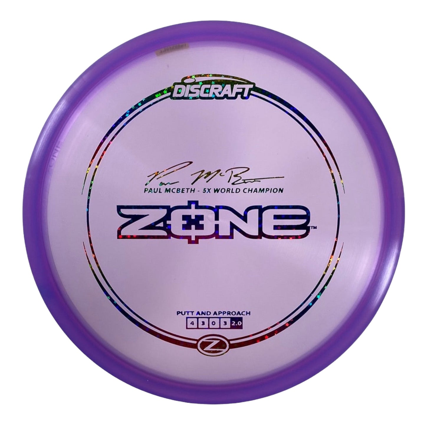 Discraft Zone | Z Line | Purple/Rainbow 173g (Paul McBeth) Disc Golf