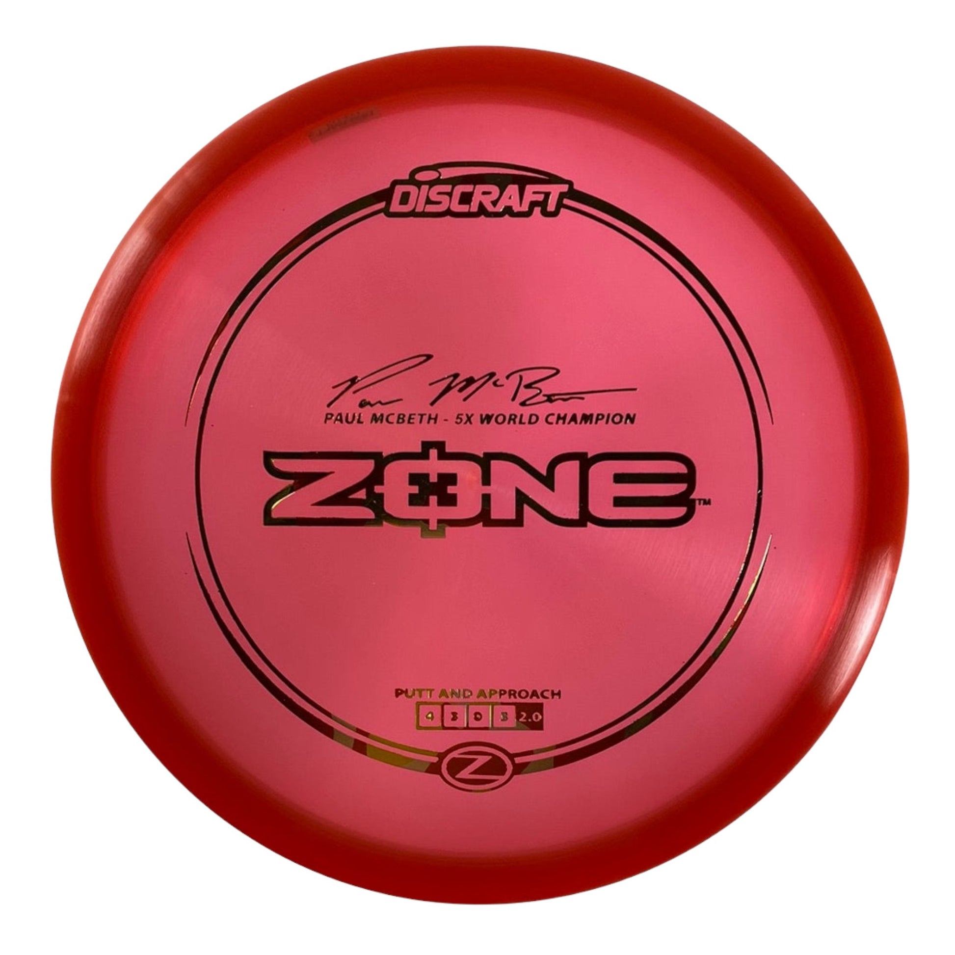 Discraft Zone | Z Line | Red/Multi 173g (Paul McBeth) Disc Golf