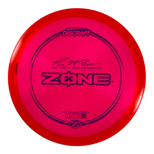 Discraft Zone | Z Line | Red/Purple 173g (Paul McBeth) Disc Golf