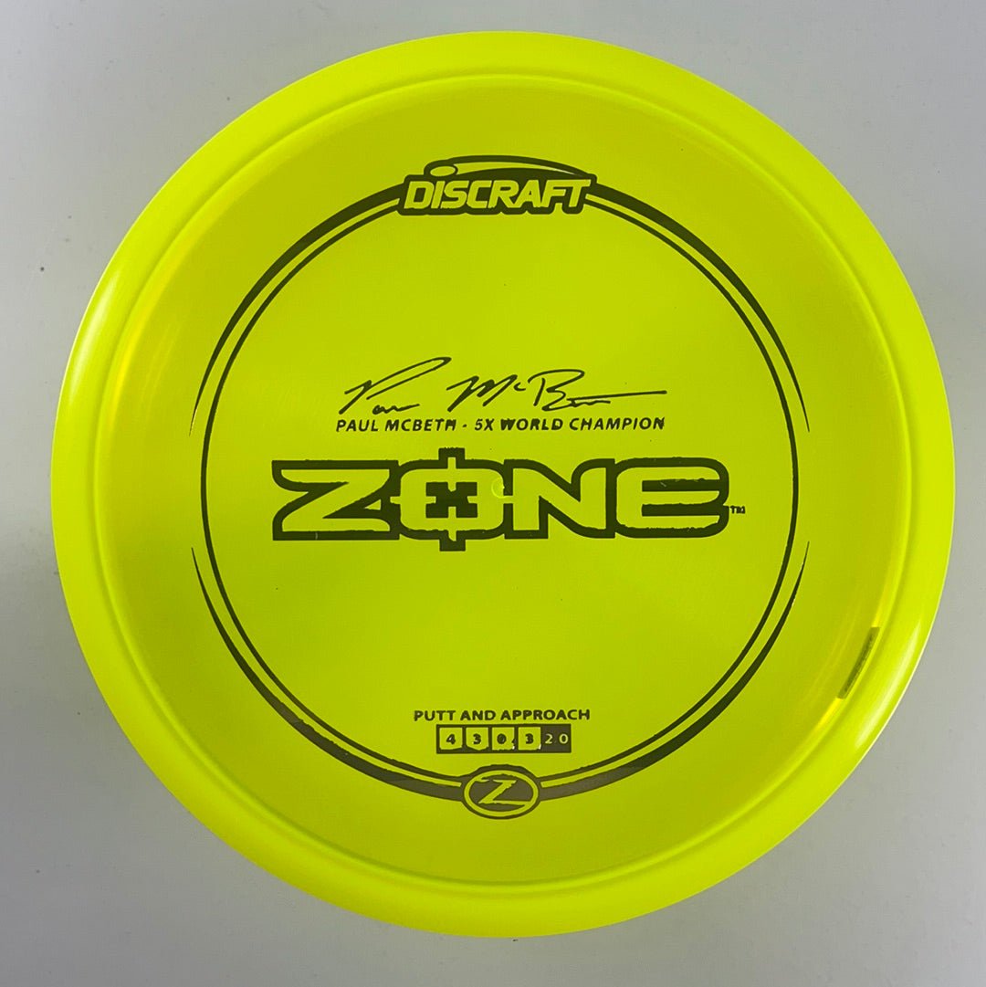 Discraft Zone | Z Line | Yellow/Purple 173g (Paul McBeth) Disc Golf