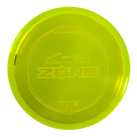 Discraft Zone | Z Line | Yellow/Yellow 173g (Paul McBeth) Disc Golf