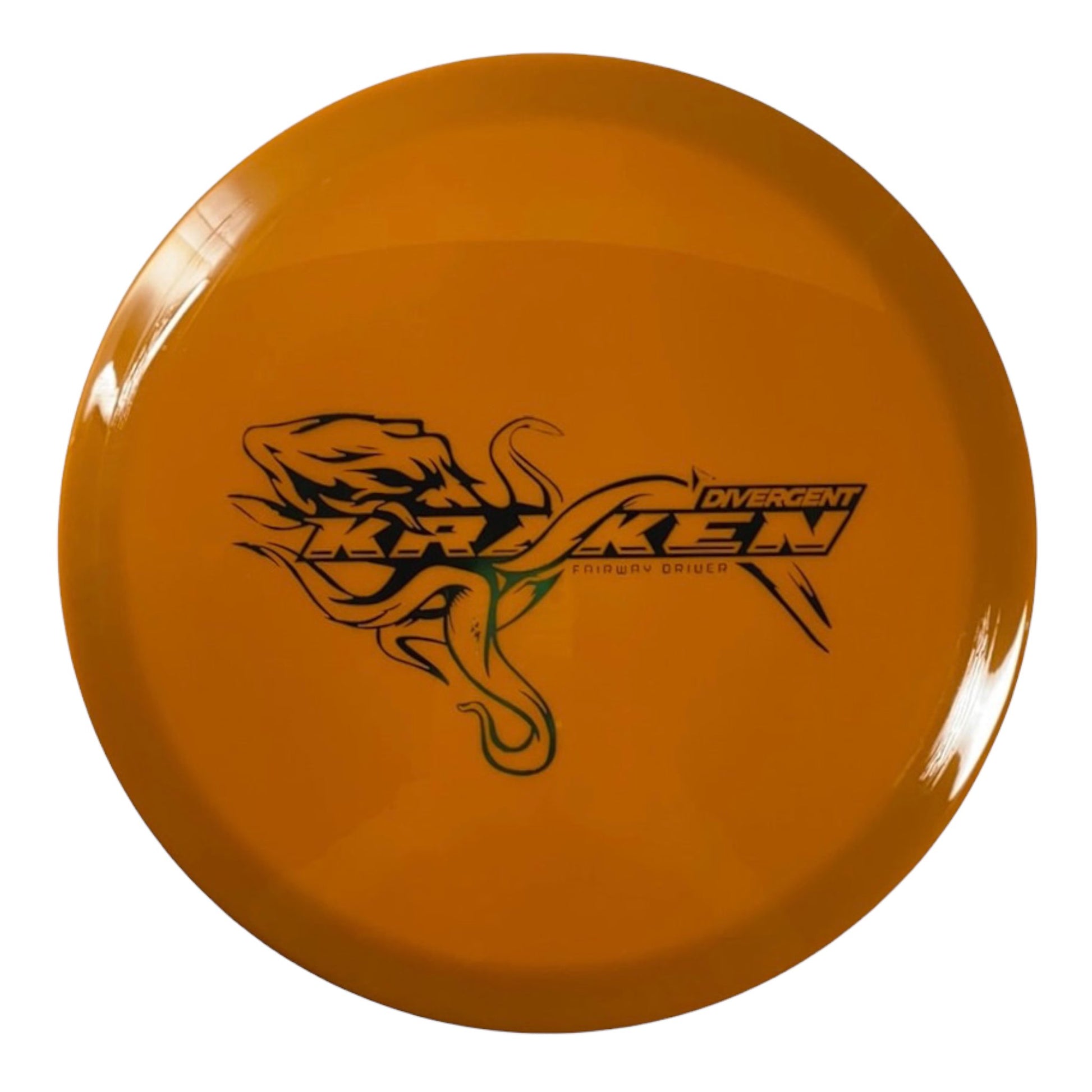 Divergent Discs Kraken | Max Grip | Orange/Green 170g Disc Golf