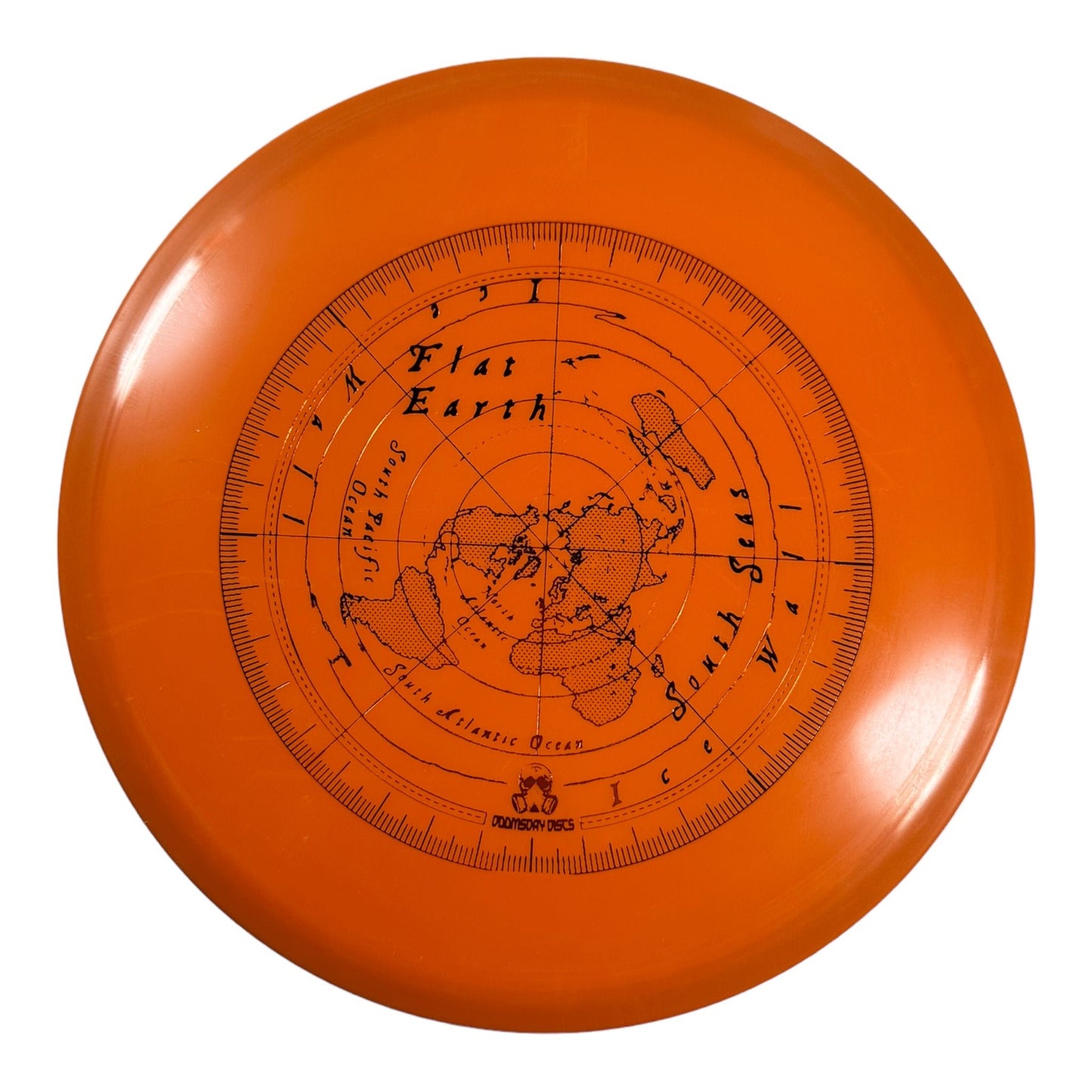 Doomsday Discs Flat Earth | Abduction | Orange/Bronze 174g Disc Golf