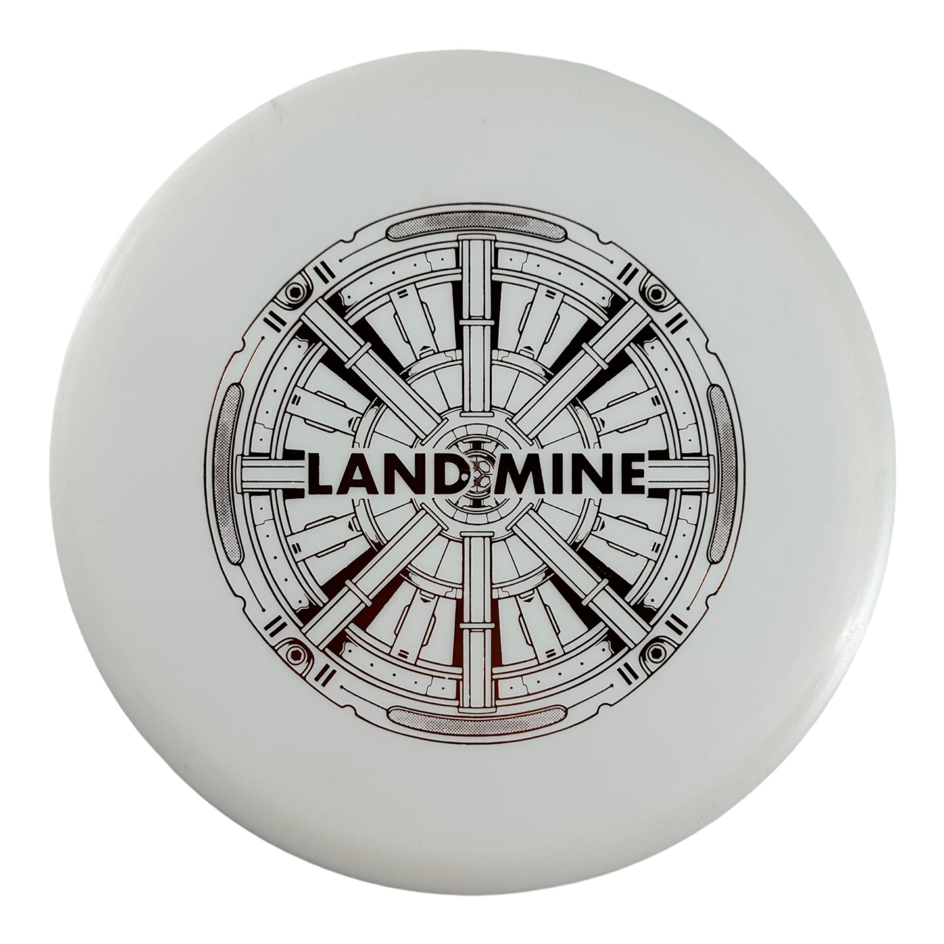 Doomsday Discs Land Mine | Weapons Grade | White/Bronze 174-175g Disc Golf