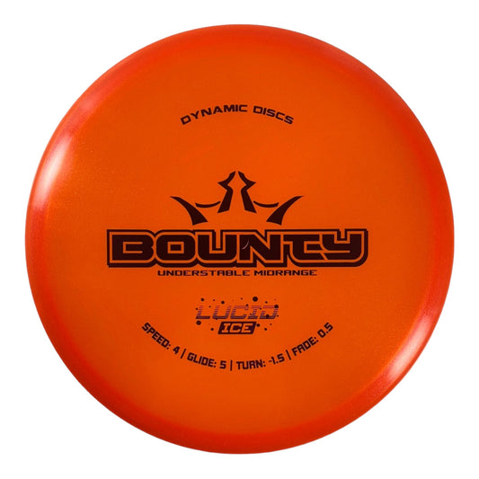 Dynamic Discs Bounty | Lucid-Ice Glimmer | Orange/Purple 177-178g Disc Golf