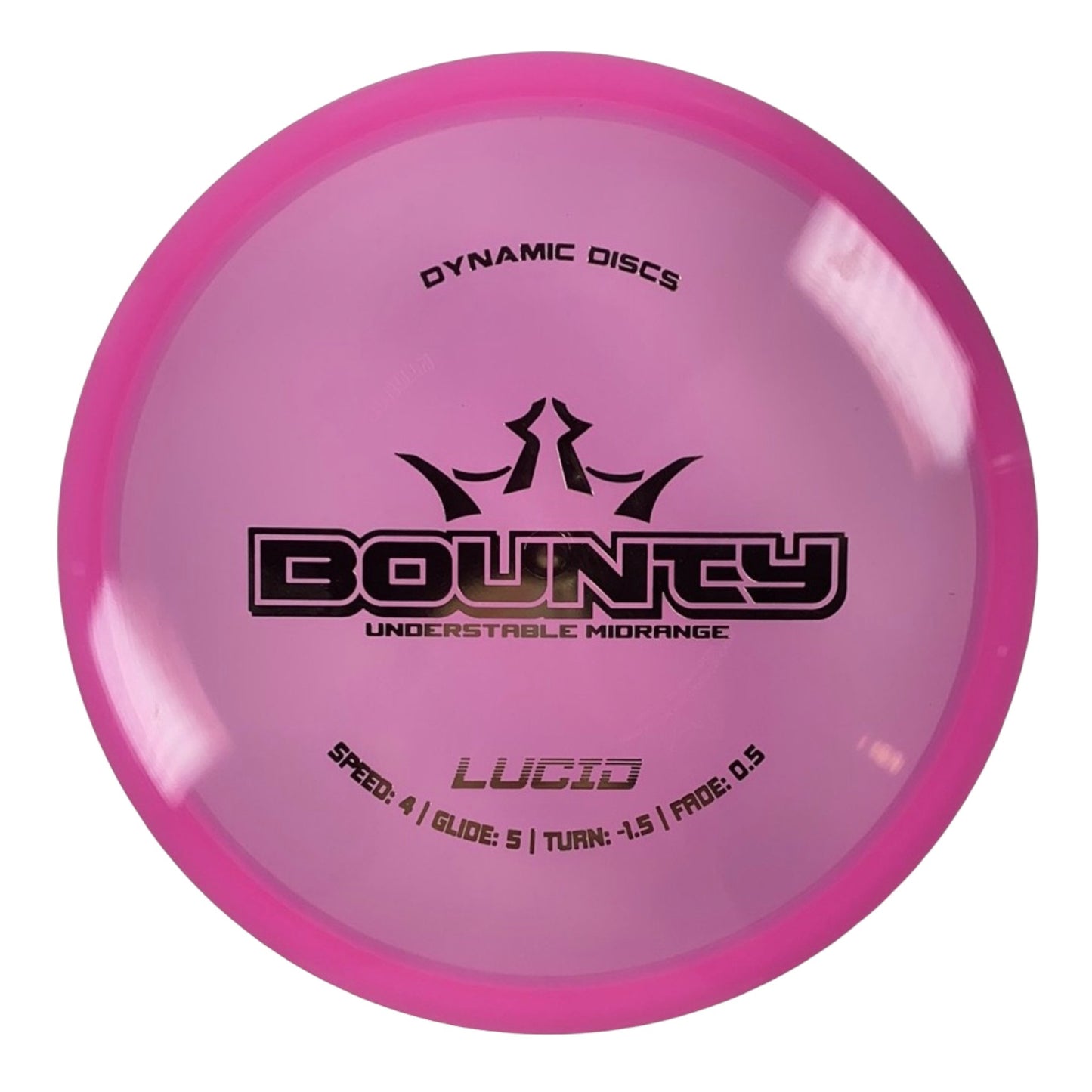 Dynamic Discs Bounty | Lucid | Pink/Gold 169g Disc Golf