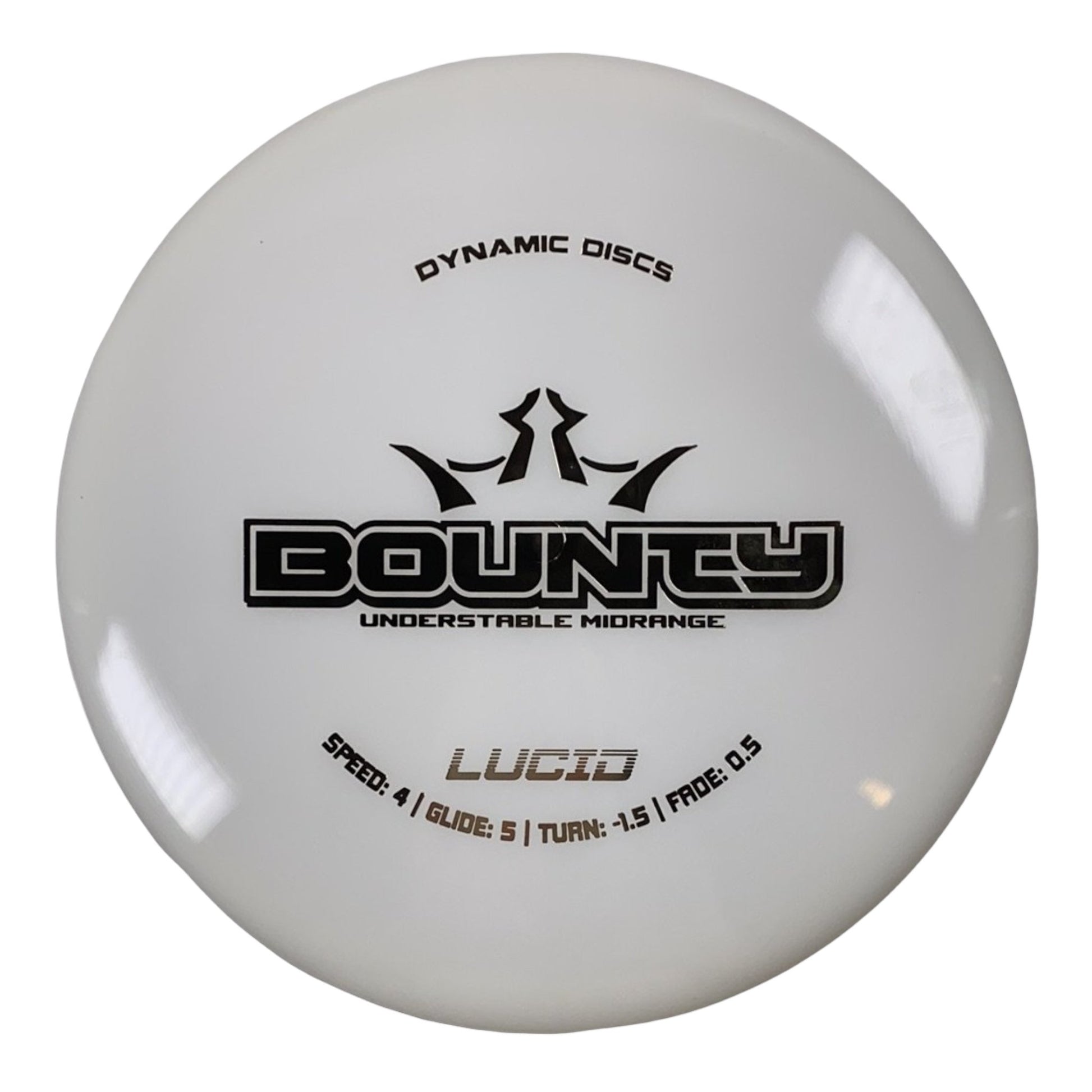 Dynamic Discs Bounty | Lucid | White/Gold 168-169g Disc Golf