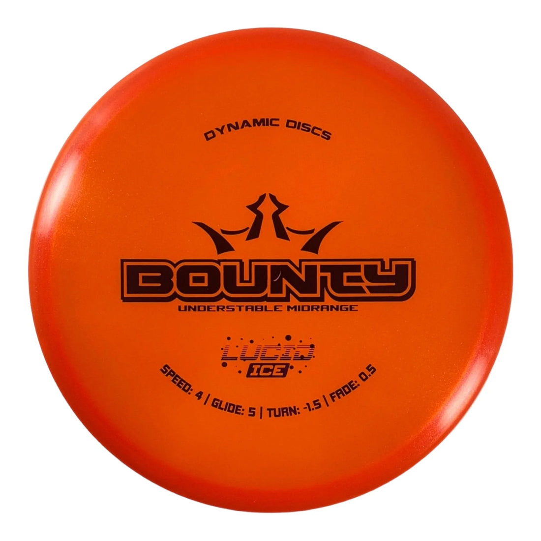 Dynamic Discs Bounty | Lucid - Ice Glimmer | Orange/Purple 177 - 178g Disc Golf