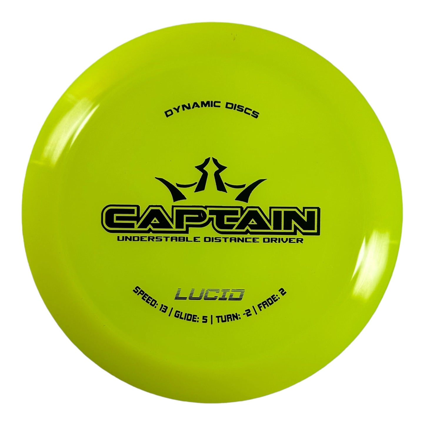 Dynamic Discs Captain | Lucid | Yellow/Black 170g Disc Golf