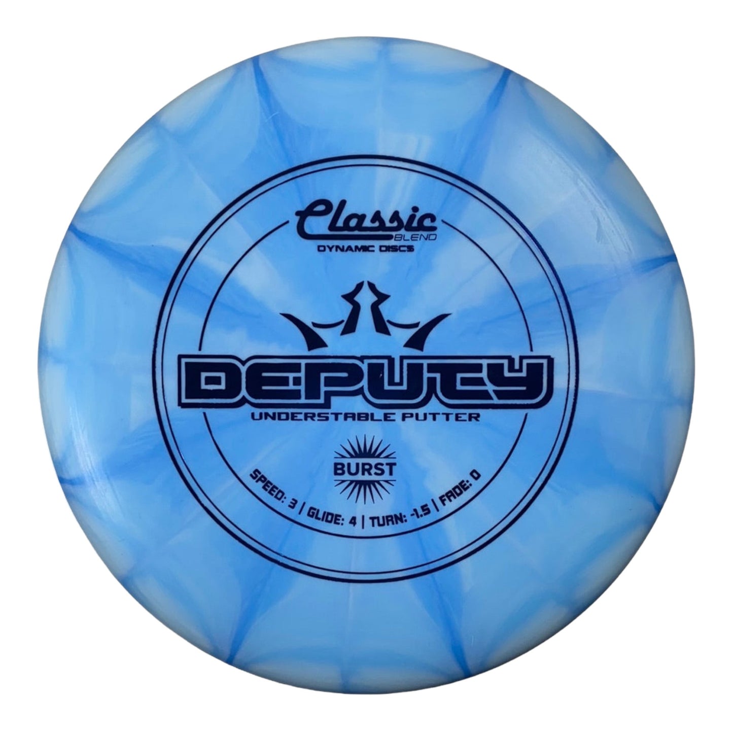 Dynamic Discs Deputy | Classic Burst | Blue/Bronze 173g Disc Golf
