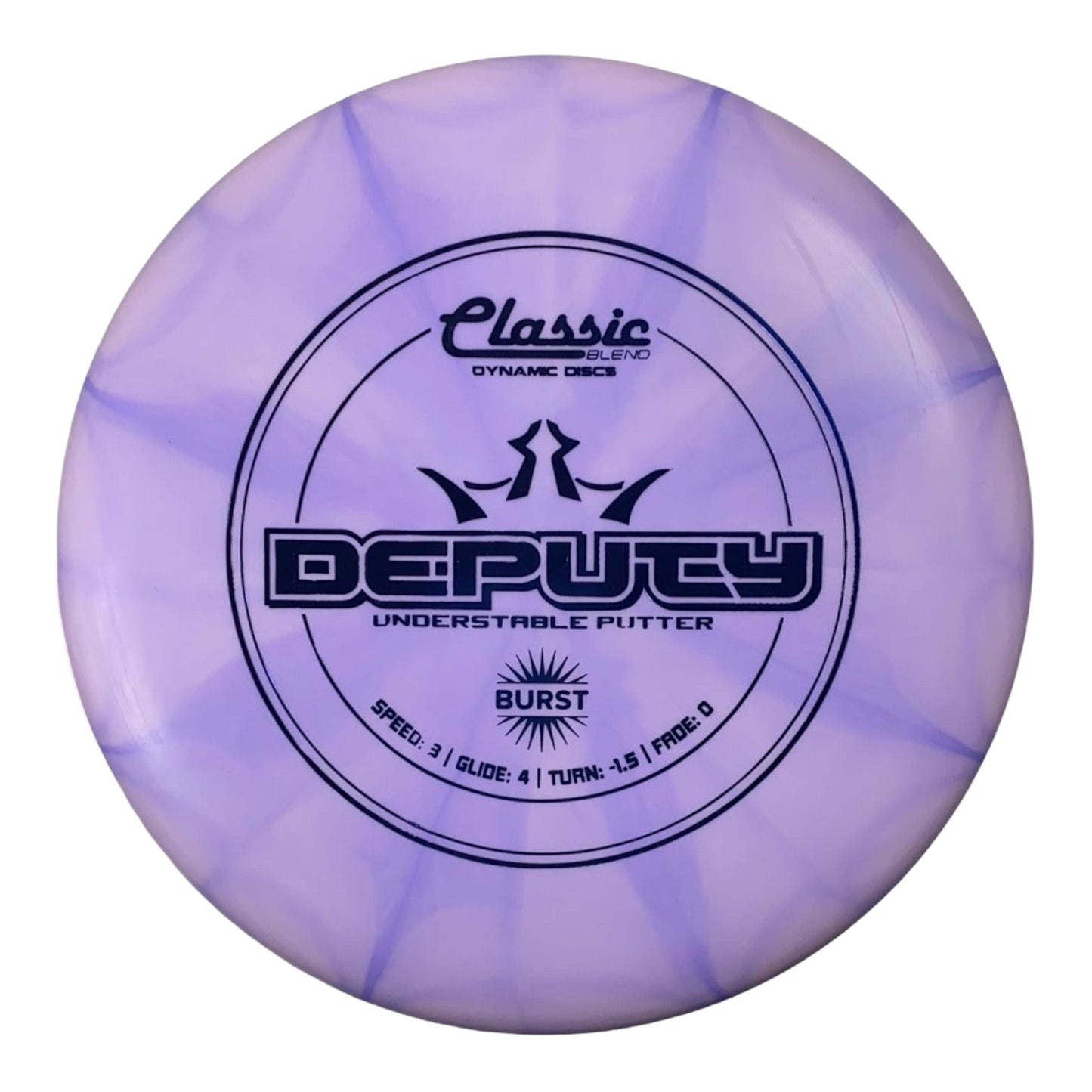 Dynamic Discs Deputy | Classic Burst | Purple/Blue 173g Disc Golf