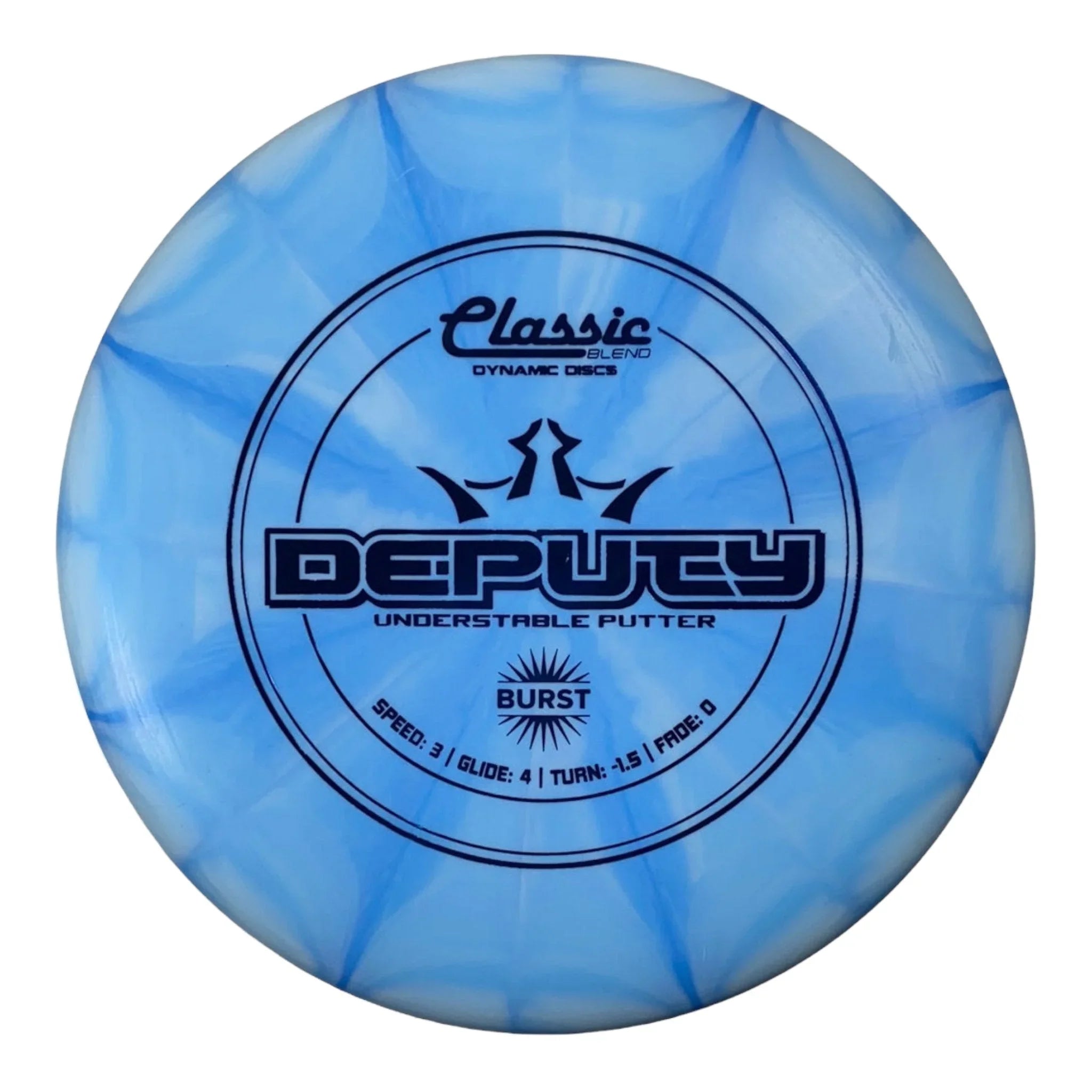 Dynamic Discs Deputy | Classic Blend Burst | Blue/Bronze 173g Disc Golf