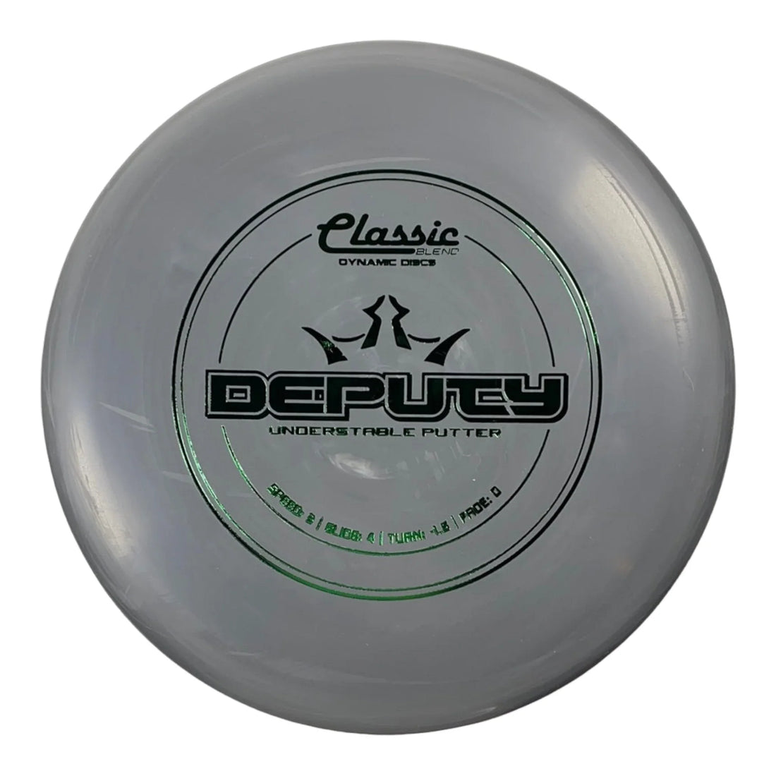 Dynamic Discs Deputy | Classic Blend | Grey/Green 174g Disc Golf